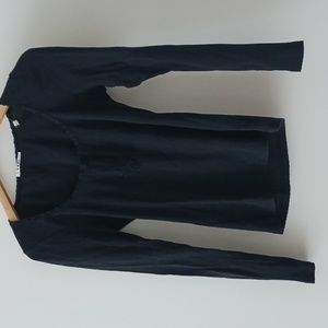 Doen Cotton Pointelle Long Sleeve Top